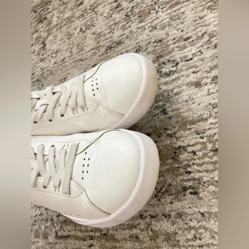 On Cloud The Roger Advantage White Leather Running Athletic Casual Shoes Size 7 - Picture 9 of 15